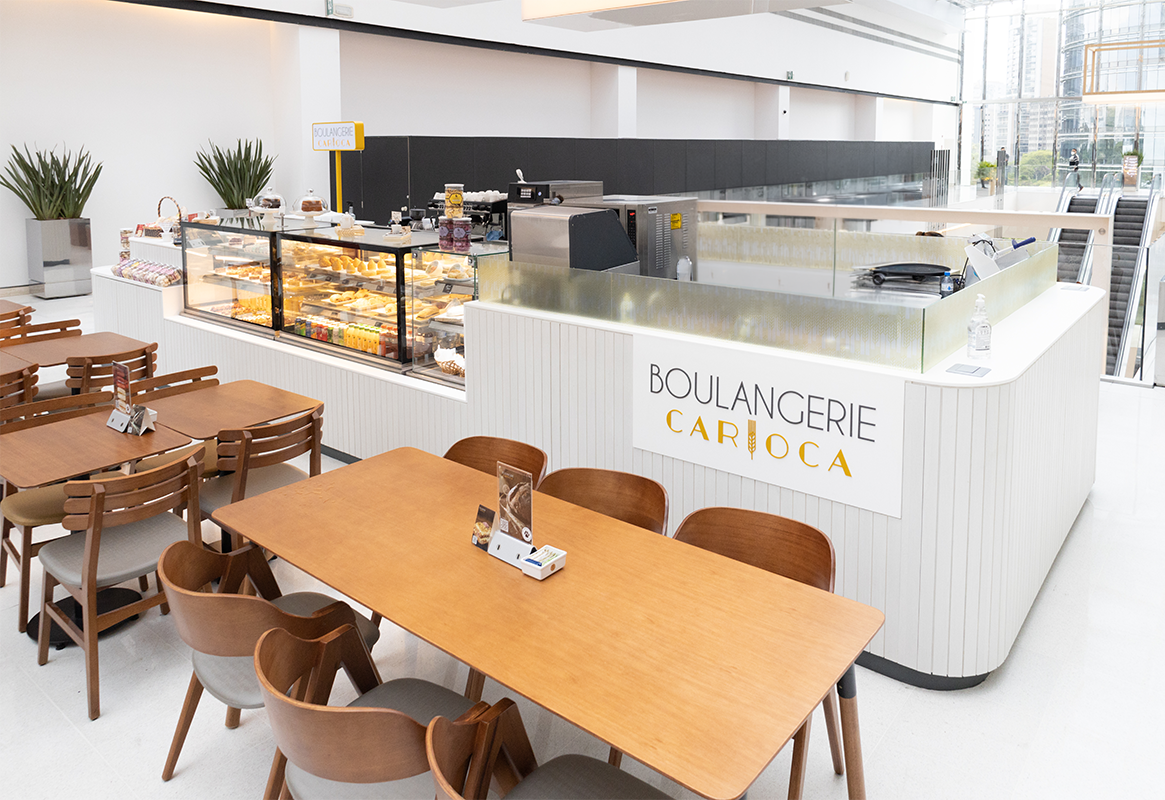 Interior da Boulangerie Carioca